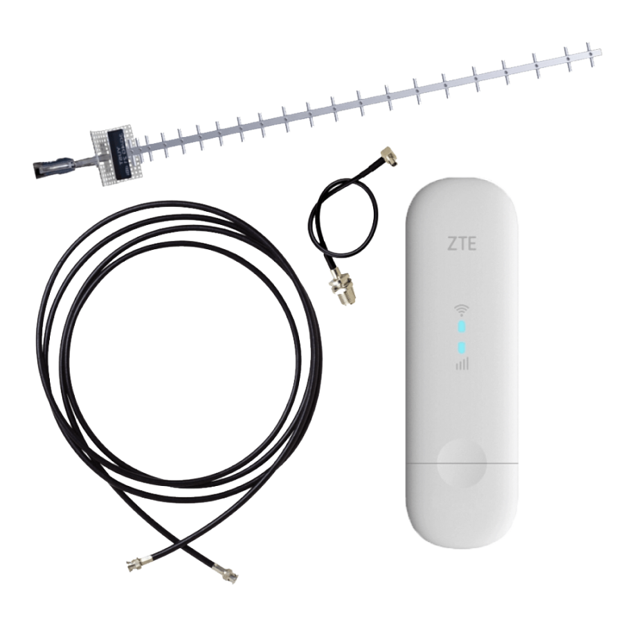Комплект для 4G интернета LTE модем ZTE MF79U Wi-Fi + Антенна Стрела Rnet 1700-2700 МГц 20 дБ