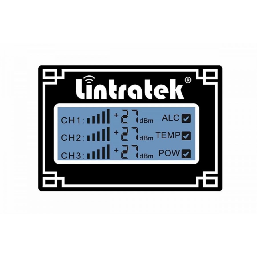 Комплект GSM репитер усилитель связи Lintratek KW19L-GDW 3G 4G 900 1800 2100 МГц (17 дБи + купол)
